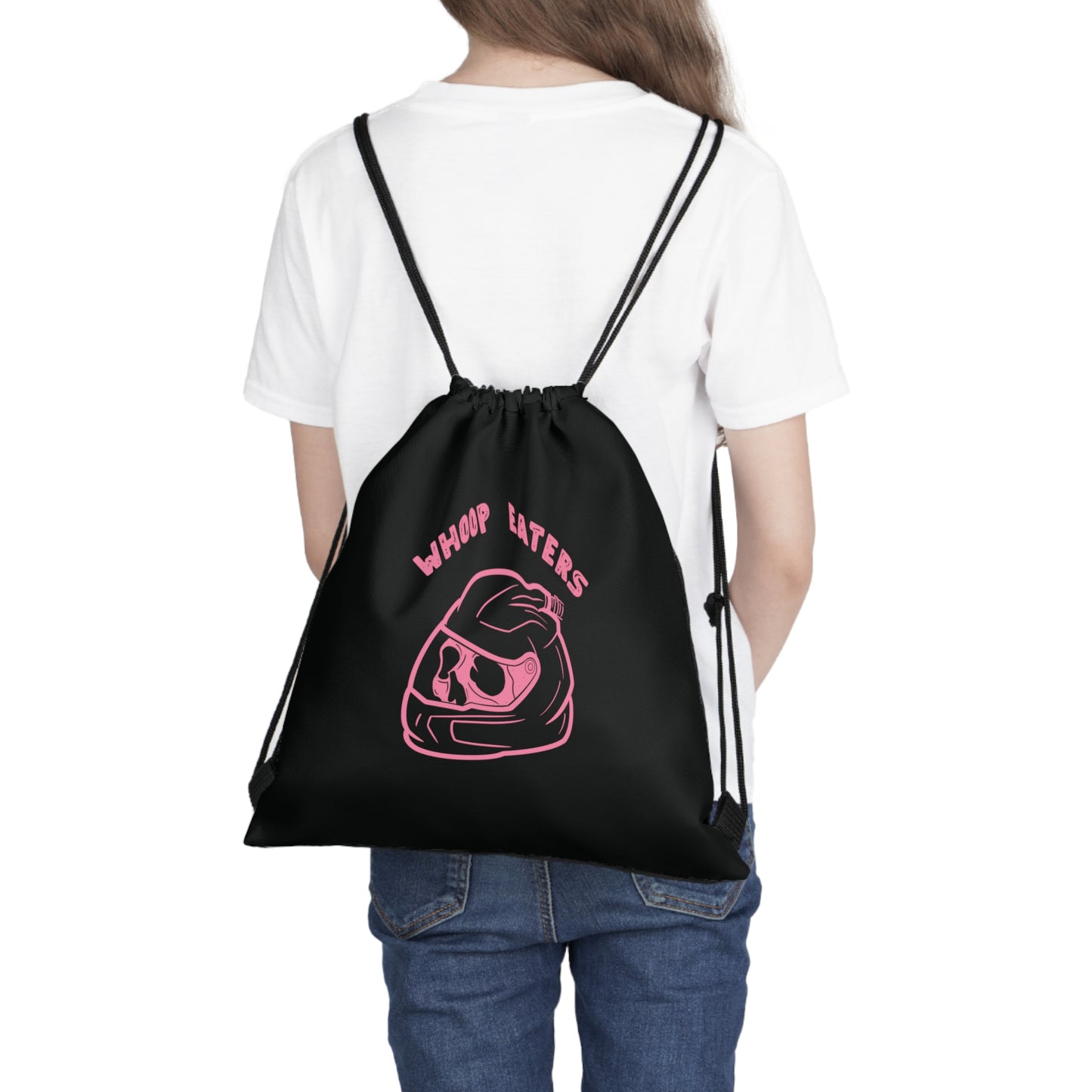 Pink Pumper Helmet Drawstring Backpack