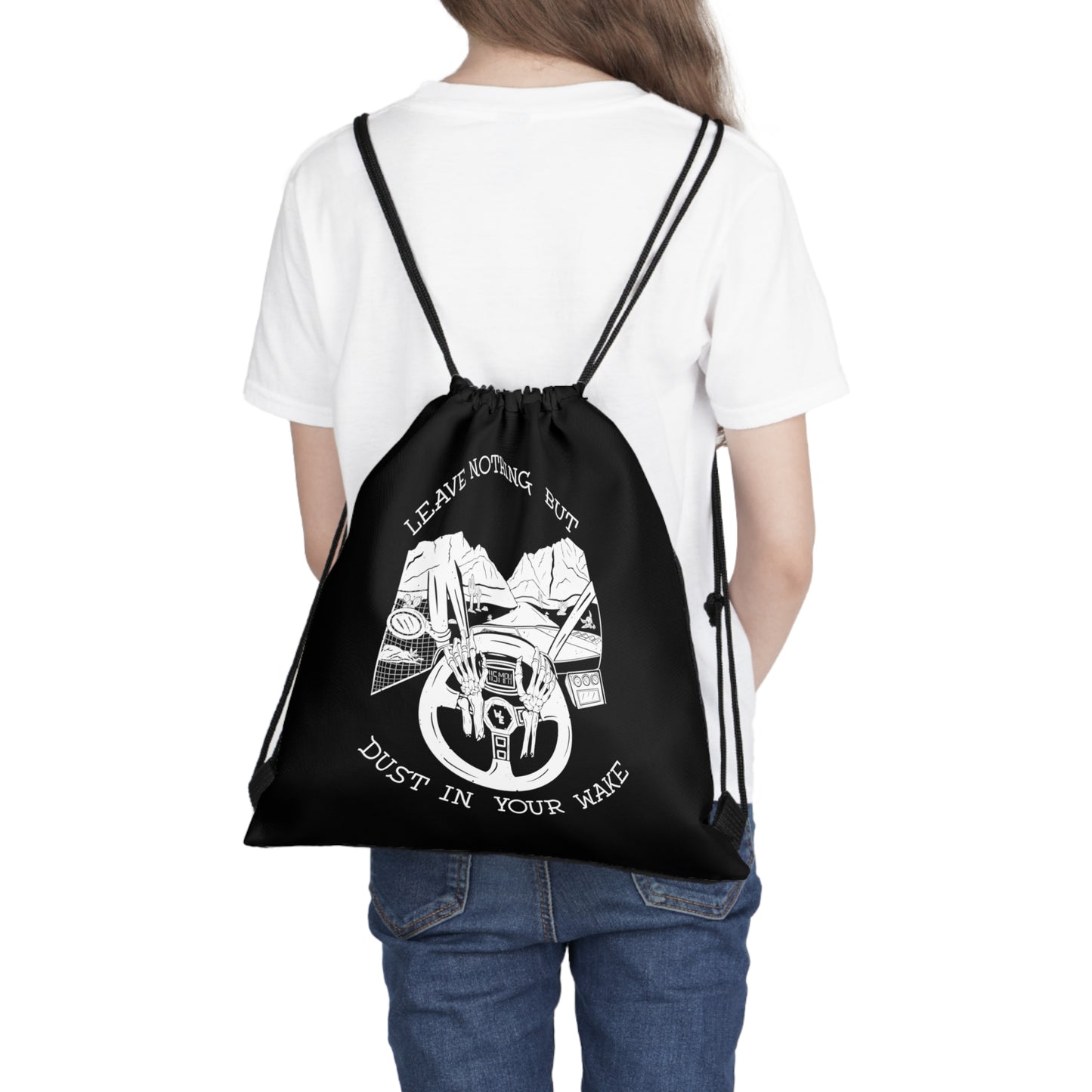 Leave Nothing Drawstring Backpack