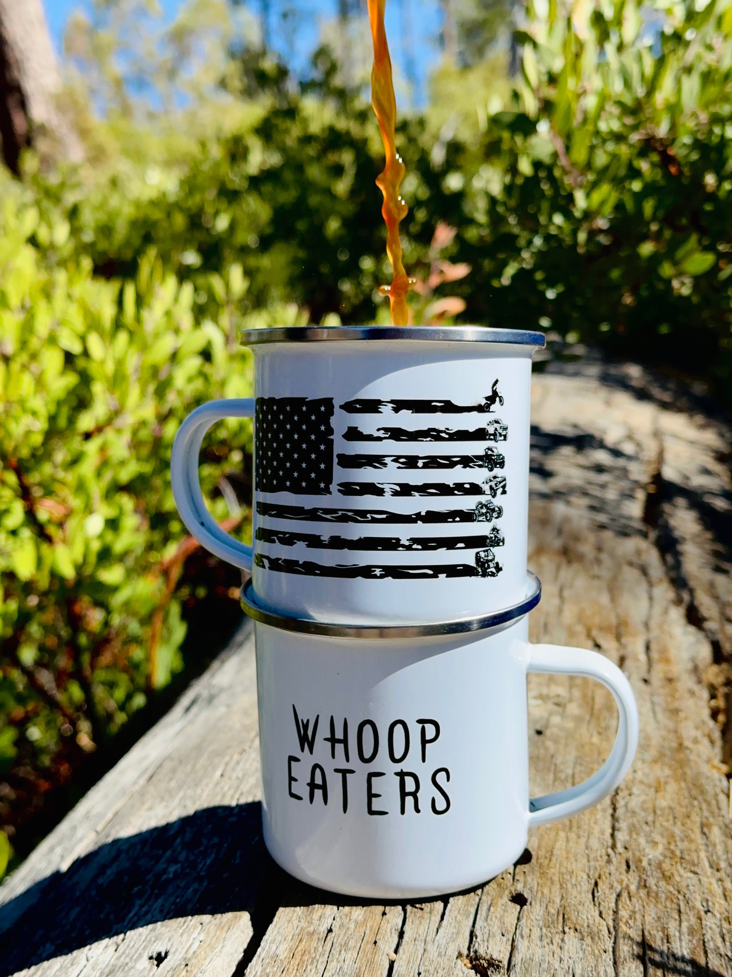 Whoop Flag Enamel Mug