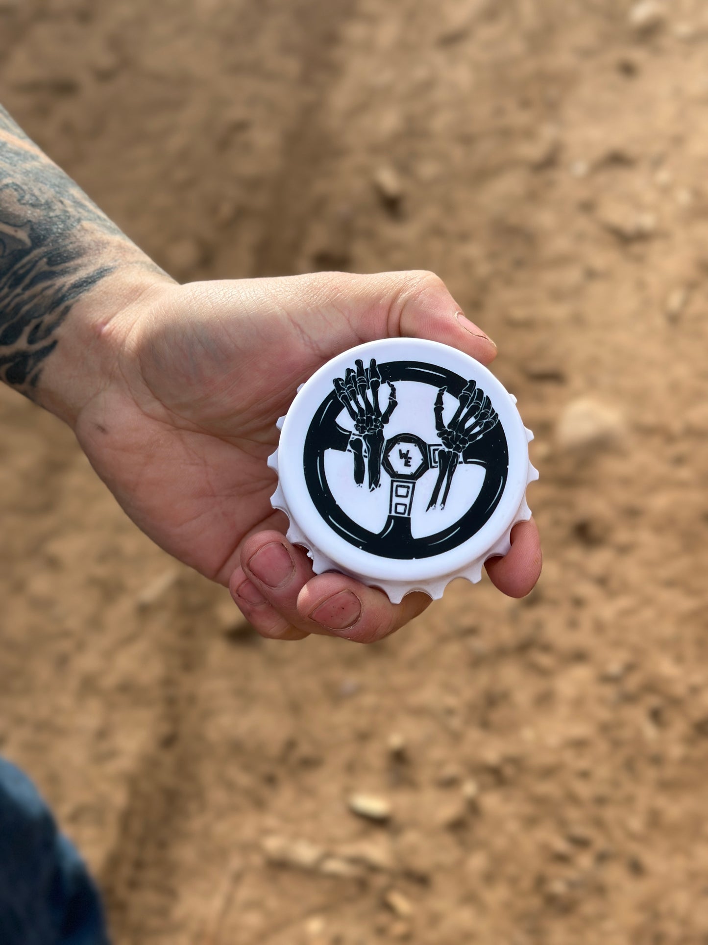 Black Classic Logo Bottle Opener