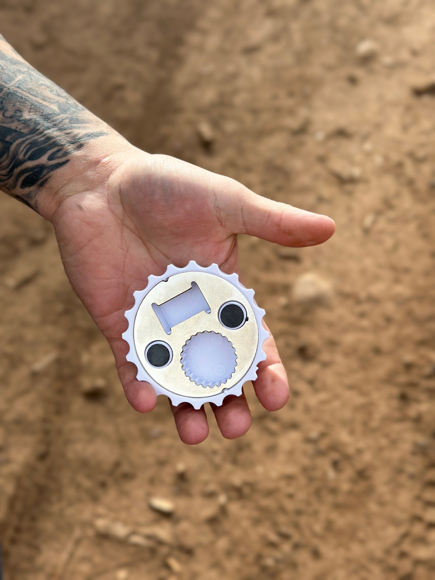 Black Classic Logo Bottle Opener