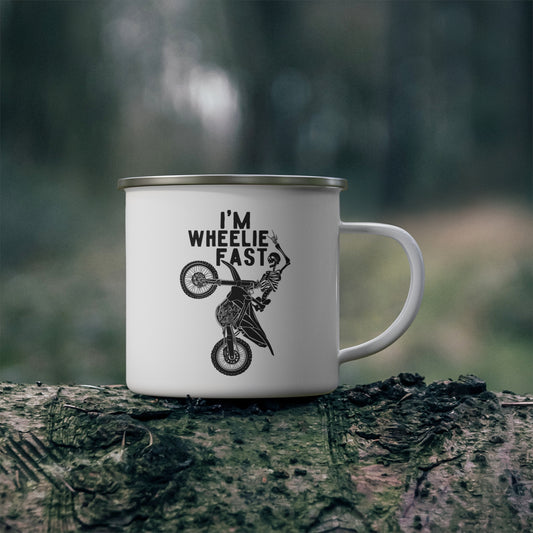 I’m Wheelie Fast Enamel Mug