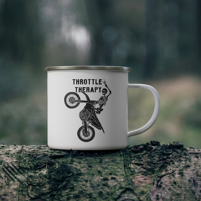 Throttle Therapy Enamel Mug